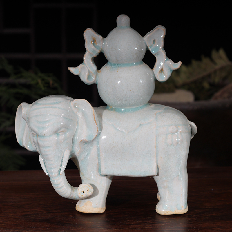 Jingdezhen blue and white elephant China hanging lucky elephant China hanging blue and white porcelain decoration