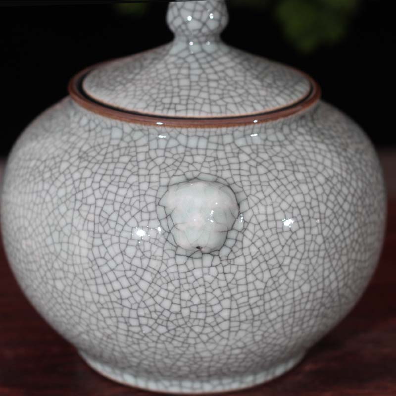 Crack classical jingdezhen porcelain cover of primitive simplicity and elegant porcelain pot archaize Crack glaze porcelain cover tank