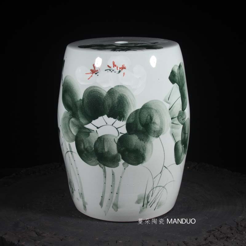 Jingdezhen porcelain ceramic who table lotus villa garden bench is suing garden products