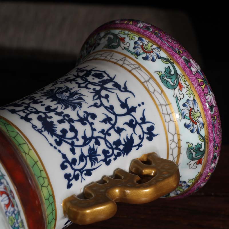 Jingdezhen archaize qianlong mother king porcelain porcelain porcelain Jingdezhen ears porcelain up imitation antique classic the reign of qianlong