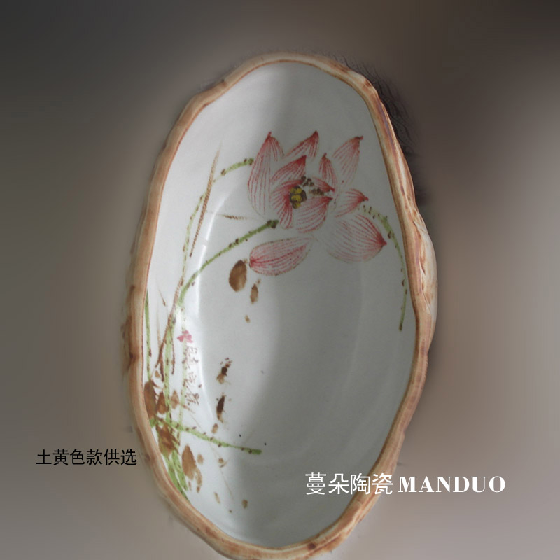 Imitation stone refers to ceramic porcelain vase fashion beautiful long oval refers to flower vase Imitation stone refers to basin