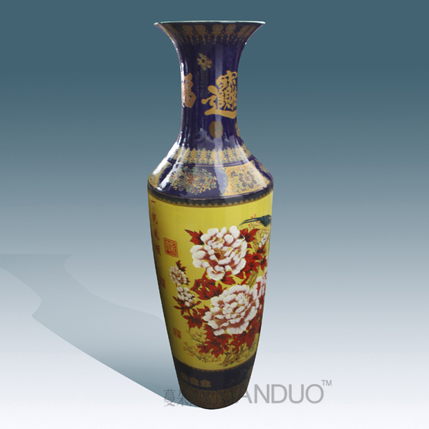 Large vases, jingdezhen high - grade powder enamel vase vase company opening taking gifts