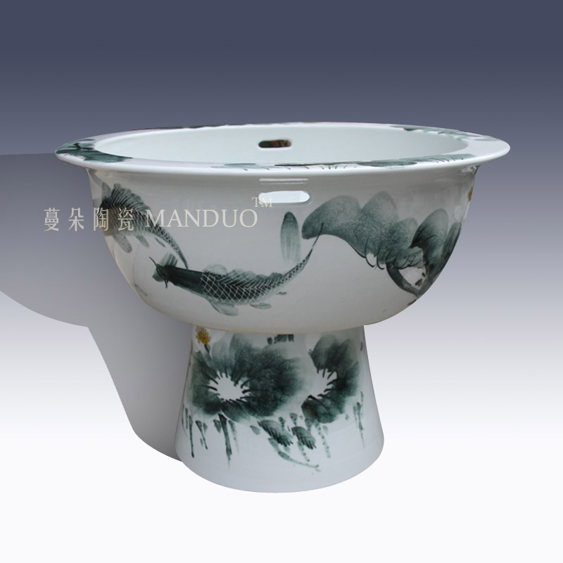 Tall courtyard hall ceramic porcelain VAT fish a goldfish bowl lotus pond lily ceramic porcelain crock