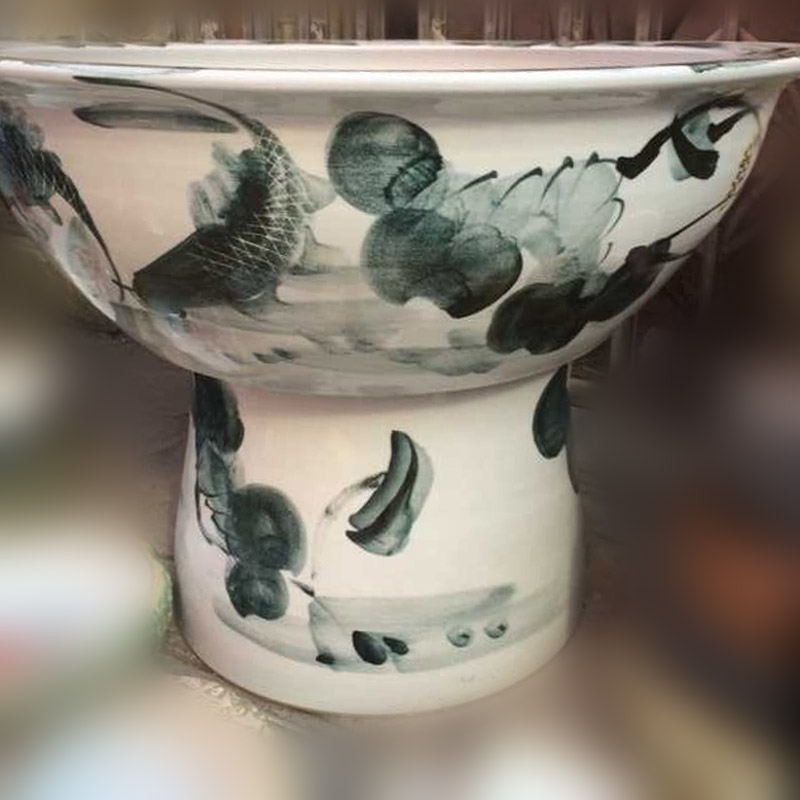 Jingdezhen porcelain ware fountain 70 cm diameter well with tap water fountain humidifier