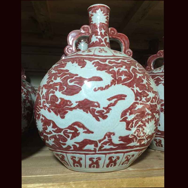 Imitation of the yuan dynasty blue and white porcelain jar zito bian yuan dynasty blue - and - white porcelain pot of jingdezhen blue and white comb antique pot
