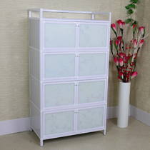 Simple aluminum alloy cabinet cupboard tempered glass cabinet Cabinet balcony cabinet tea cabinet