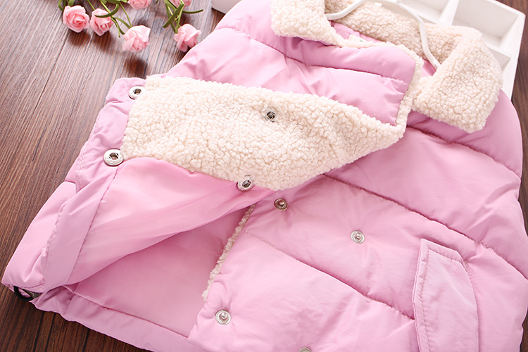Áo khoác bé gái mùa đông 2018 mới phiên bản Hàn Quốc của áo khoác cotton nữ cho bé thoải mái áo vest len bé trai mùa đông