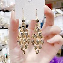 2020 new ear pendant long style Korean Stream Susimplified about 100 hitch of personality glitzle to exaggerate sexy pendant female tide