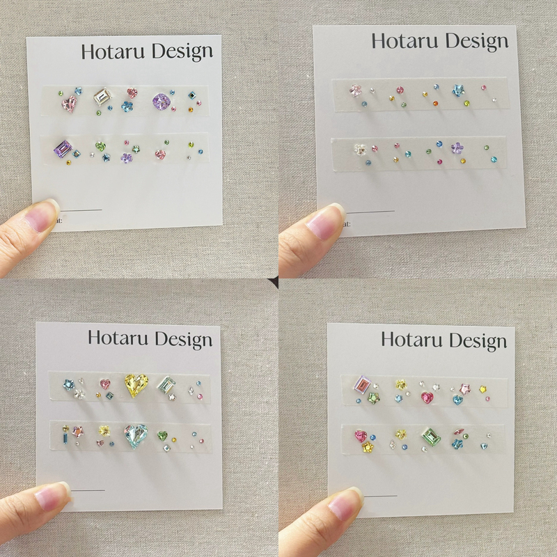 Little Monkey Collection Swarovski Nail Art Rhinestone Material Kit Full Rhinestone Gem Box Daily Colorful Short Nails Full Set Little Monkey Collection Swarovski Nail Art Rhinestone Material Kit Full Rhinestone Gem Box Daily Colorful Short Nails Full Set