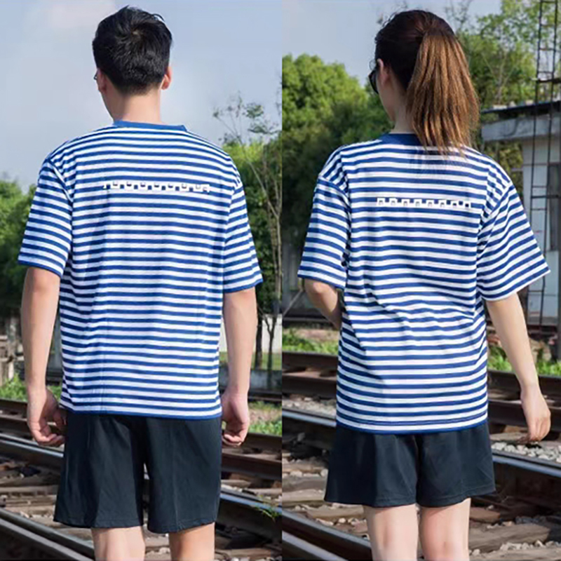 Short-Sleeved Sea-Soul Shirt Physical Fitness Clothing Summer Quick-Drying Outdoor Training Clothing for Men and Women Reflective Strip T-Shirt Shorts Set Short-Sleeved Sea-Soul Shirt Physical Fitness Clothing Summer Quick-Drying Outdoor Training Clothing for Men and Women Reflective Strip T-Shirt Shorts Set