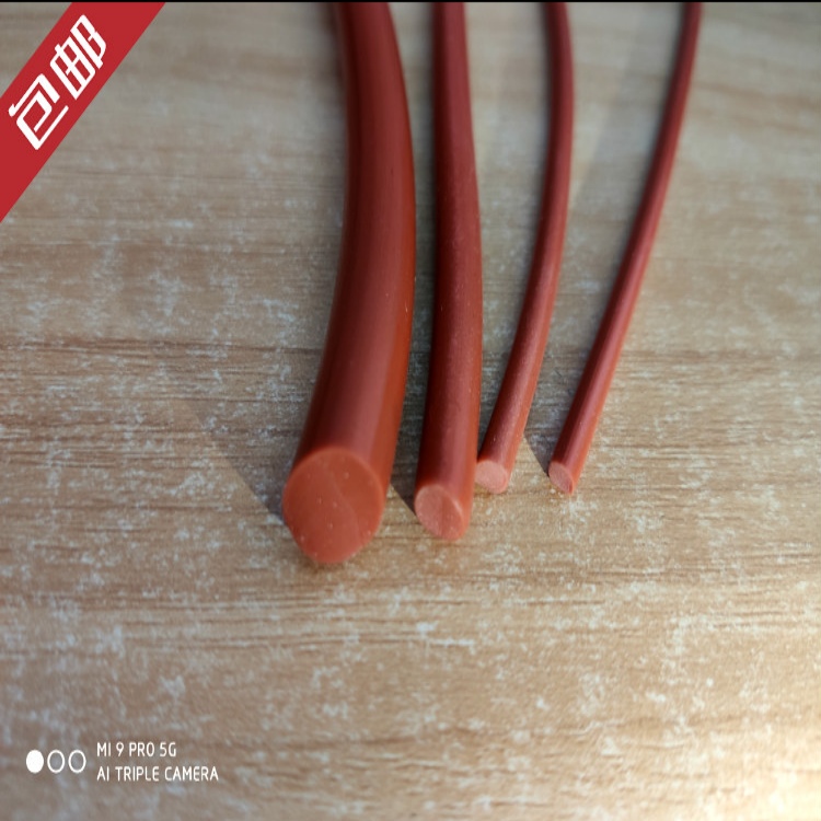 Red silicone strip sealing strip 1mm2 3 4 5 6 7 8 9 10 12 15 20mm 20mm temperature resistant soft strips