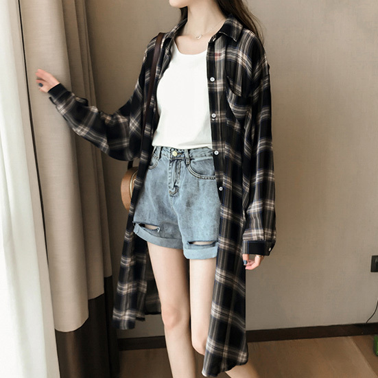 Sun Protection Clothing for Women, Summer Design Tops, Loose Mid-Length Chiffon Shirts, Large Size Thin Jackets, Cardigans, Plaid Shirts Sun Protection Clothing for Women, Summer Design Tops, Loose Mid-Length Chiffon Shirts, Large Size Thin Jackets, Cardigans, Plaid Shirts