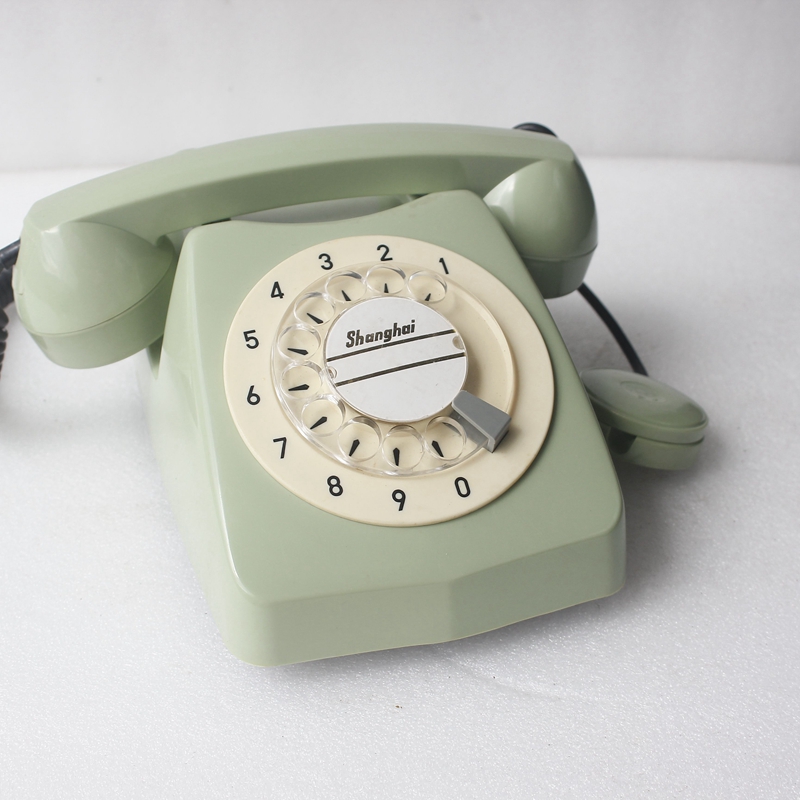 Brand new old-fashioned co-electric table Head Phone Home Bar Decorative Furnishing Props Real Endless Dial Telephone