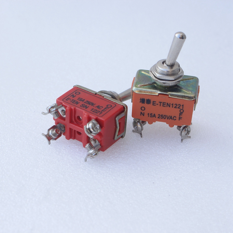 Brand new 4 feet 15A250V rocker switch 2 blocked toggle power pussy button Sub-panel instrument machine switch unit price
