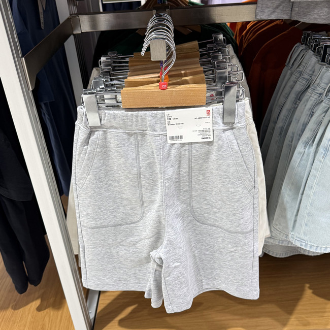 Uniqlo Children's Clothing Boys and Girls Airism Cotton Blend Mid-Length Shorts 26 Spring and Summer New Style 483411