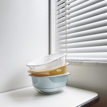 Little-House of the House of the Litter) Candy color fruits and vegetables basket-can hang bilayer drain basket