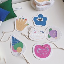 Little-House of the House of the Litter) Cocoa Love Wood Wood Pulp Made Sponge Compression Dishwashing Sponge