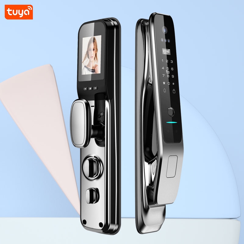 Tuya Smart Door Lock Wifi 3D Face Recognition Zigbee Scene Linkage Video Call Remote Door Opening