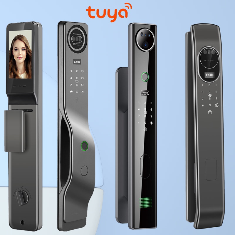 Tuya Smart Lock 3D Facial Recognition Palm Vein Print Switch Linkage Scene Video Call Remote Unlocking Tuya Smart Lock 3D Facial Recognition Palm Vein Print Switch Linkage Scene Video Call Remote Unlocking