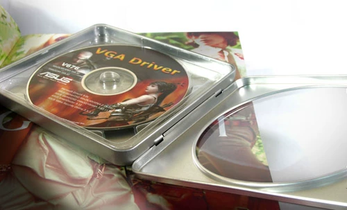 CD Iron Box DVD CD упаковочная коробка прохождение окна серебряная коробка CD -ROM хранилище фавориты