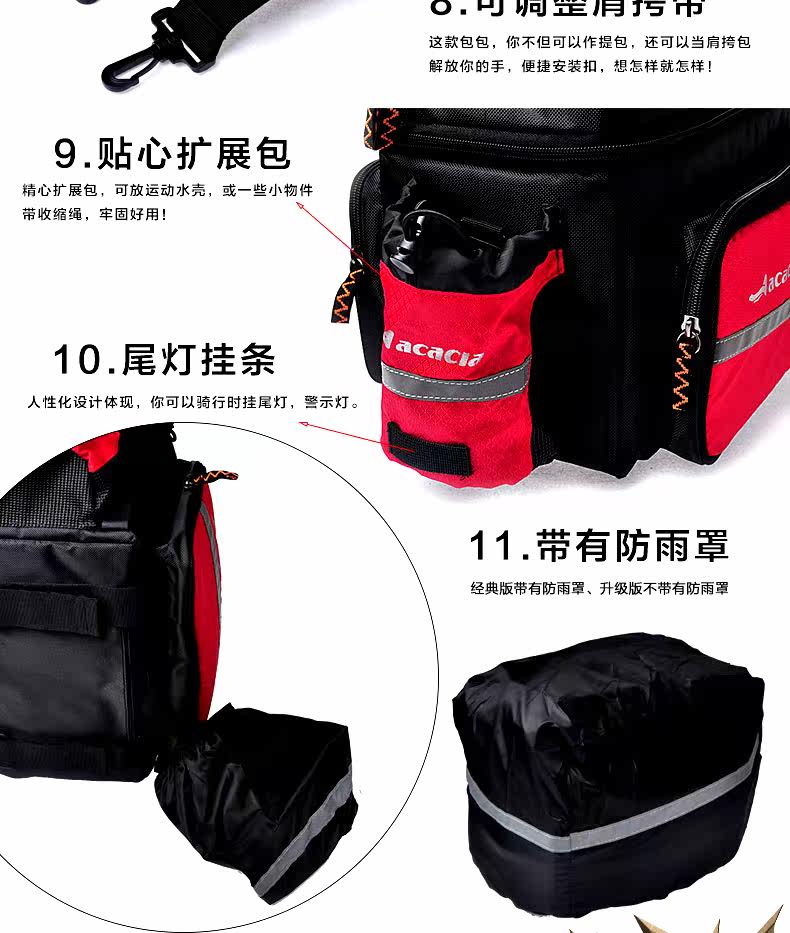 Sacoche pour vélo mixte ACACIA - Ref 2220951 Image 10