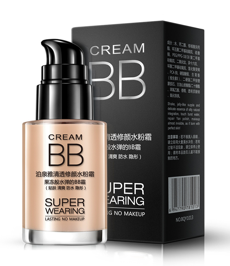 Hàng hóa trung quốc rõ ràng sửa chữa kem dưỡng ẩm BB cream nền tảng chất lỏng che giấu lâu dài giữ ẩm sáng khỏa thân trang điểm cách ly