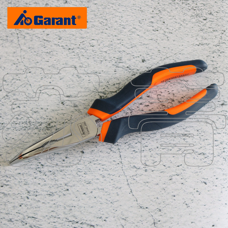 German Hoffman GARANT elbow pointed nose pliers chrome plated with handle sheath 160mm 200mm
