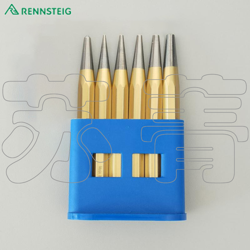 Germany imported Lanshder Rennsteig cone punch set with plastic bracket 6-piece set
