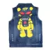 Trẻ em denim vest nam giản dị mùa xuân và mùa thu áo khoác ba lỗ có mũ bé gái Áo ghi lê