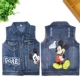 Áo vest trẻ em nam và nữ Áo vest trẻ em vest trẻ em mùa xuân và mùa thu mẫu cotton hoang dã mùa đông ghi le jean cá tính cho bé