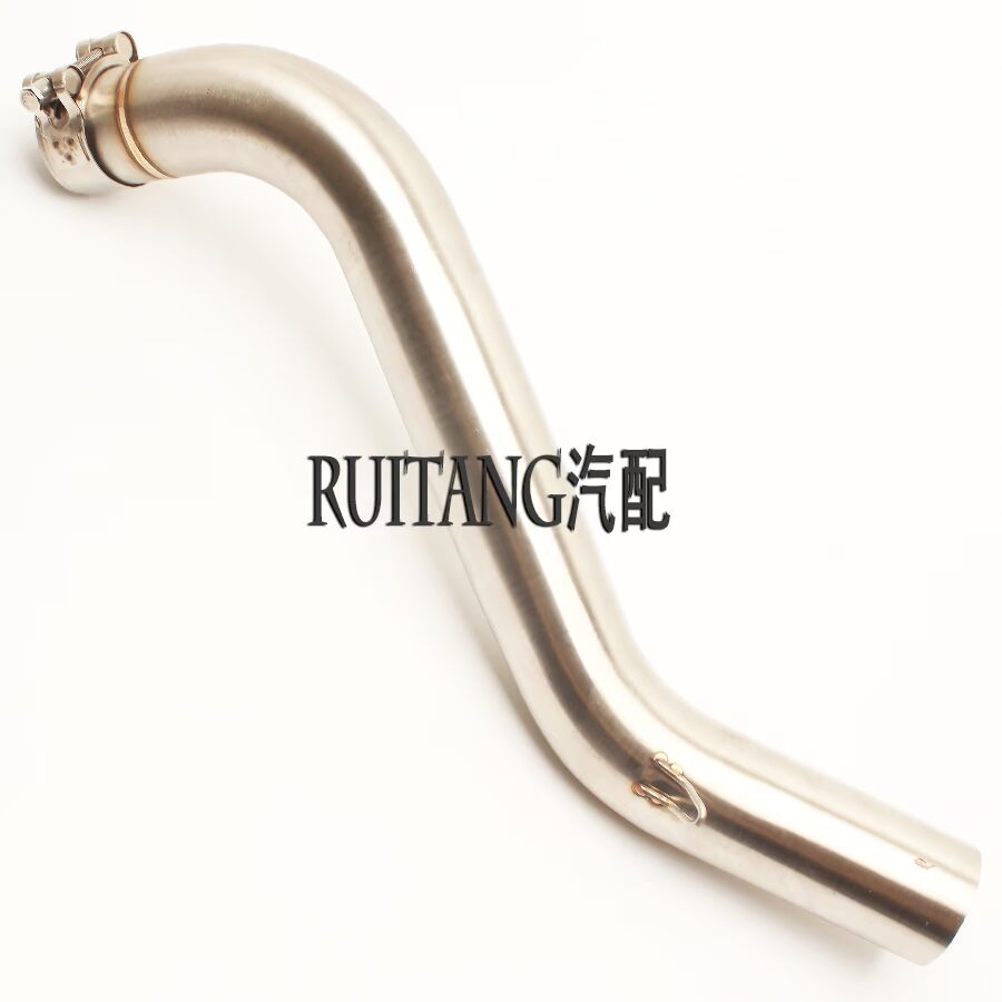 Sửa đổi xe máy thể thao ống xả xe hơi 51 thép không gỉ Huanglong 300 600 phần giữa với thùng lưới phổ quát - Ống xả xe máy pô xe máy giảm thanh