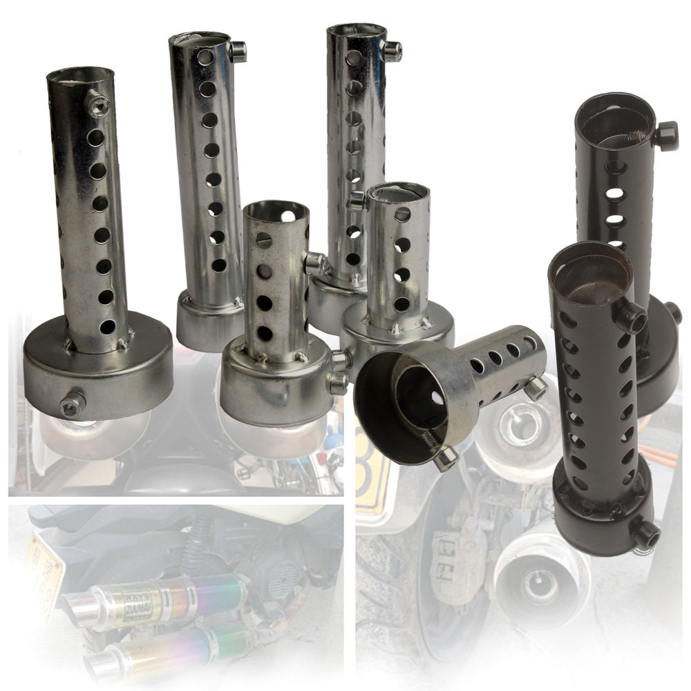 Locomotive retrofit exhaust pipe silenced stopper silencers CB400 adjustable noise reduction sound nozzle back pressure core silencers 48