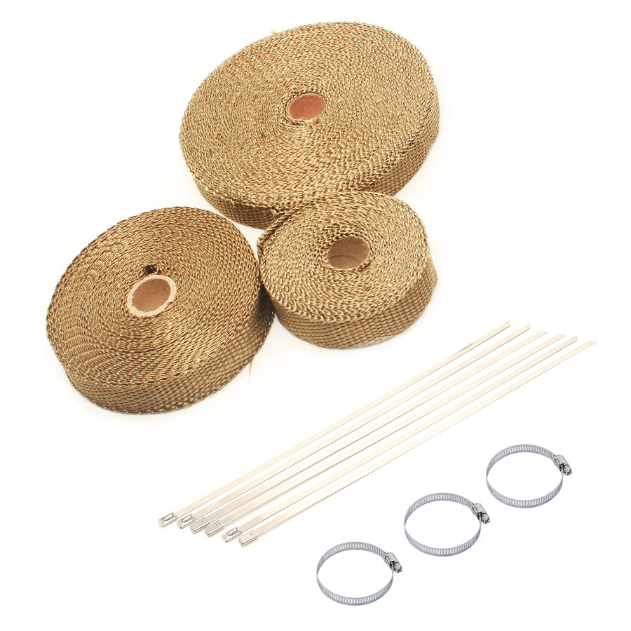 Wanhu Spring Scenery Sun Harley Kawasaki Locomotive Exhaust Pipe Middle Section Anti-scalding Cloth Insulation Banana Cloth Glass Fiber