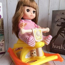  Suitable for Milo doll rocking car deformation dining chair with light and music doll accessories toys full 58