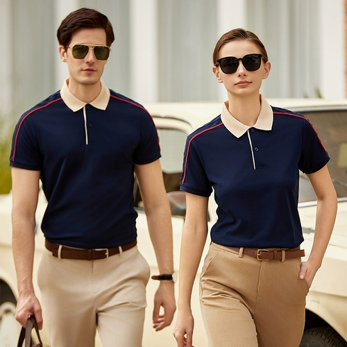 Шелковая футболка polo для работы, делается под заказ, короткий рукав, с печатью вашего логотипа