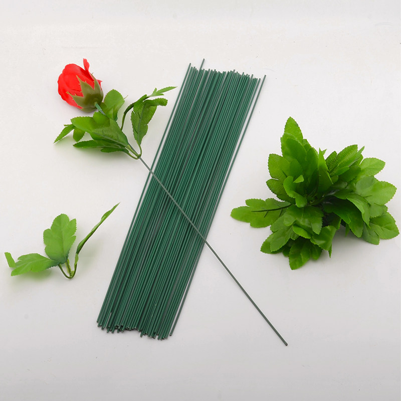 Soap flower simulation rose carnation sunflower branch No. 2 fake flower stem leaves green leaf glue wrapped with green wire - Taobao