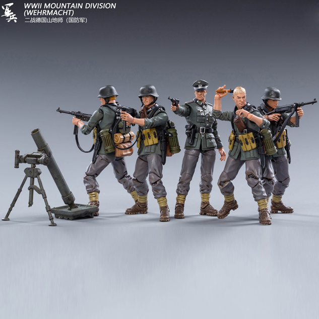 World War II German Mountain Division FiveDark source Man soldier 3.75 inch series 1 : 18 beautiful Marine Corps special type tactics troops airborne Reconnaissance company USMC