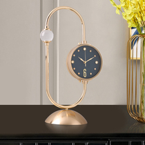 New Living Room Seat Clock Home Desktop Clocks Modern Light Lavish Fashion Creative Clock Personality Pendulum SILENT BENCH CLOCKS