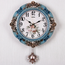 Watch wall clock Living room household personality creative fashion Modern simple European atmosphere wall clock Nordic decorative clock