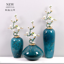 American light luxury enamel glass ceramic vase home decorations living room TV cabinet porch model room ornaments