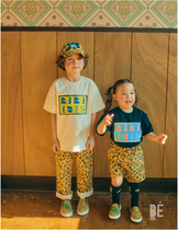 3N does not refund BEBEBEBEBEBE Spring and Summer New Boys and Girls Round Leisure Logo Short Sleeved T Tricolor