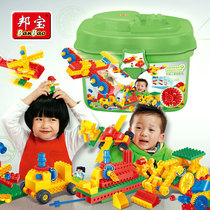 Bangbao puzzle kindergarten teaching aids gear 6509 transportation large particles building blocks 3 years old toy 6508