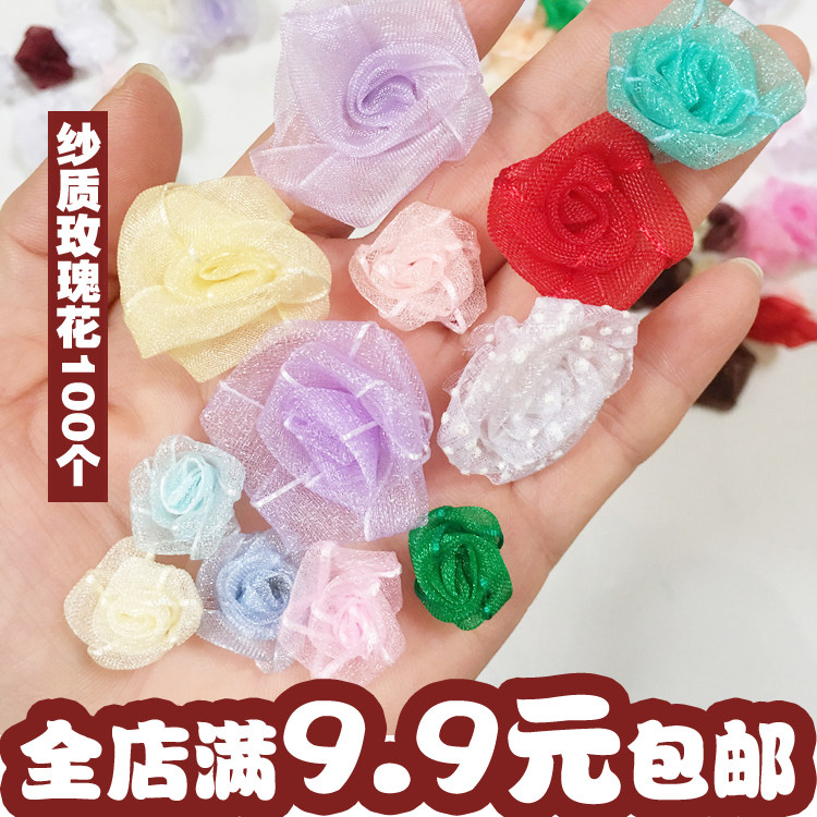 100 bouquet flowers Cubic yarns Flowers Rose Paparazzi Jeans Clothing Dress accessories Accessories Hair Accessories DIY Decorative Accessories