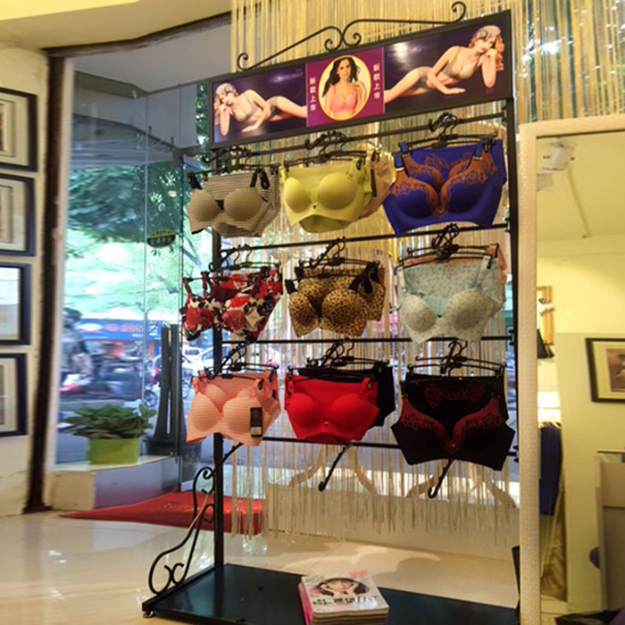 Bra rack Underwear sex underwear store display rack Household storage shelf European multi-layer underwear rack Floor-to-ceiling display rack