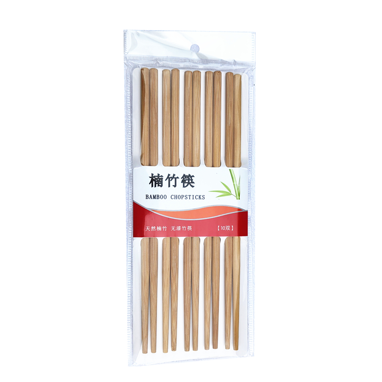 Chopsticks Bamboo bamboo Chinese pure color Nangbamboo raw bamboo no paint No glue 24 cm Home chopstick box handmade