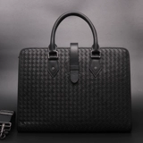 Плетеная сумка на одно плечо, вместительная и большая сумка через плечо, из натуральной кожи