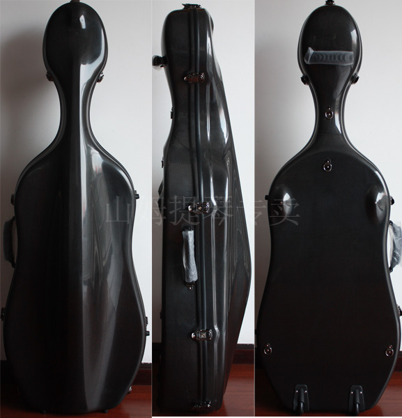 Full Carbon Brazed Cello Case Ultra-light Anti-compression Eastman-Cello Case K3 Pulley