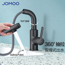 Nine Shepherd Bathroom Basin Cold and Hot Tap Toilet All-copper Black Pull Washing Hand Handwashing Faucet