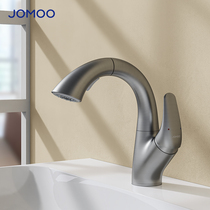 Nine pastoral bathroom pull-pulled pelvic faucet stretching cold and hot wash pot toilet gun gray wash basin faucet