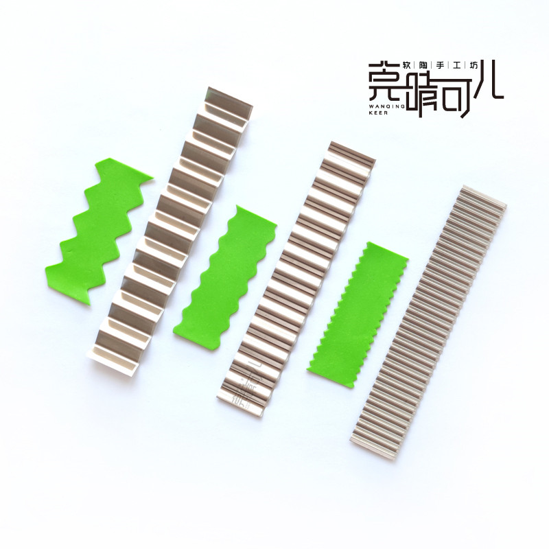 Soft Pottery Clay Wave Blade Grain Cutter Soft Pottery Jewelry Adornment Craft Gift Hem Accessories Handmade Tool DIY